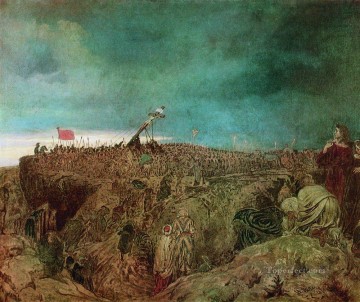 Estudio de la crucifixión del Calvario 1869 Ilya Repin Pinturas al óleo